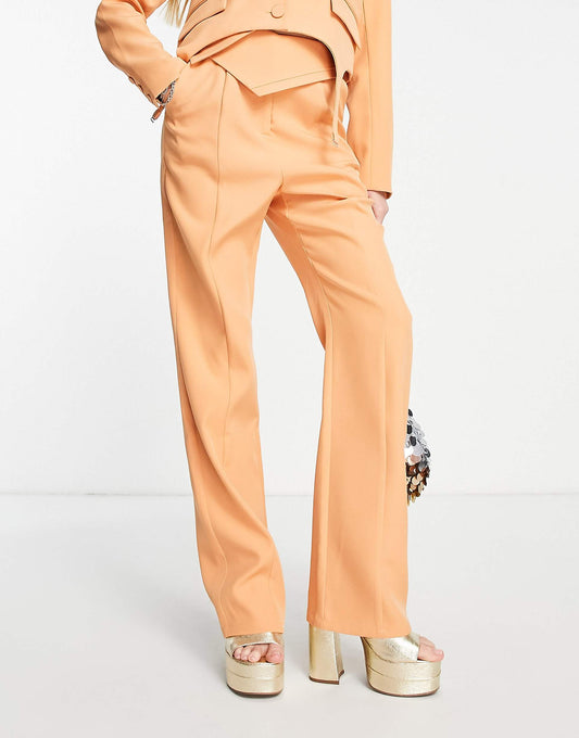 Tailored Co Ord Trousers With Overlap Design Detail