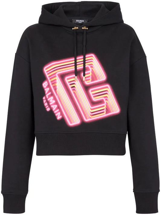 Logo-Print Cotton Hoodie