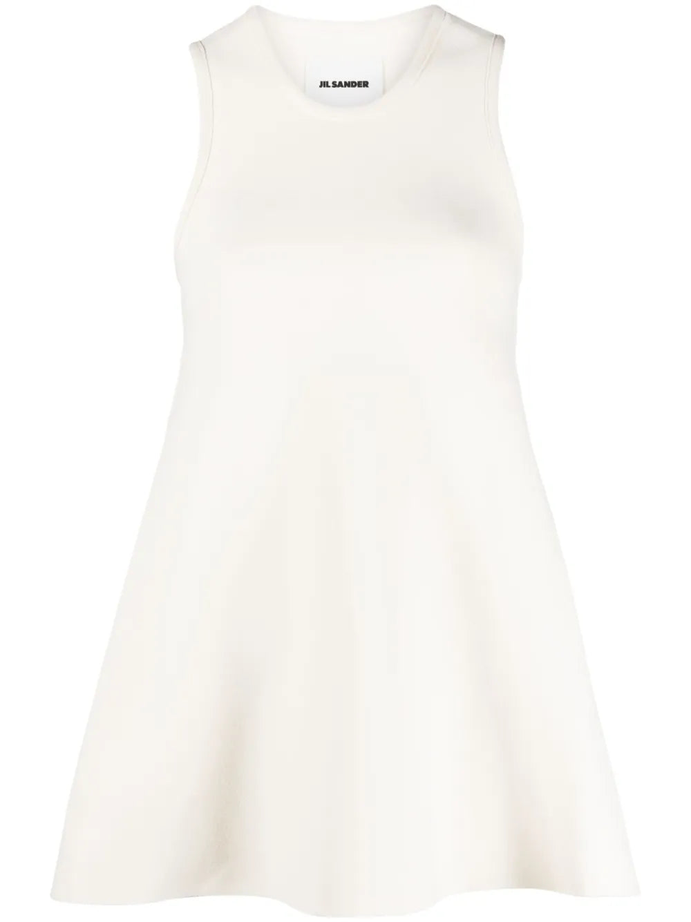 Cropped-Detail Sleeveless Blouse