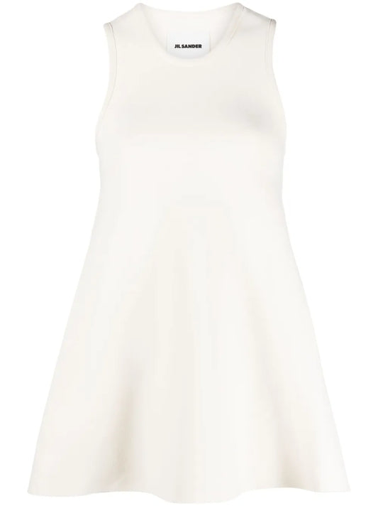 Cropped-Detail Sleeveless Blouse