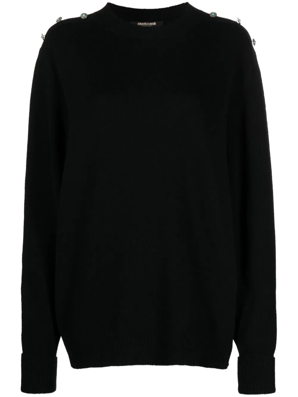 Stud-Embellished Crew-Neck Jumper