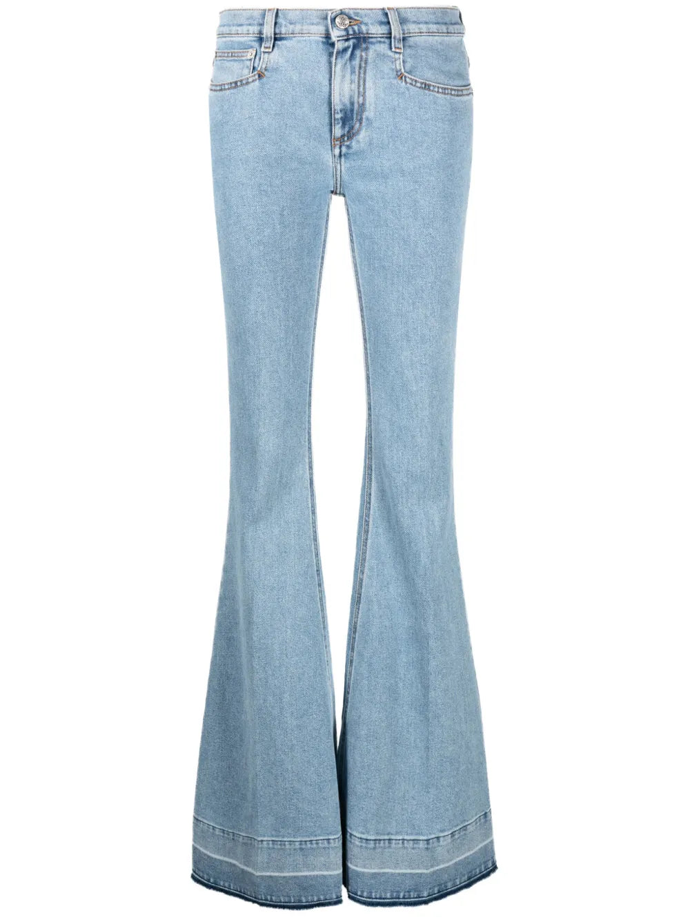 Mid-Rise Flared Jeans