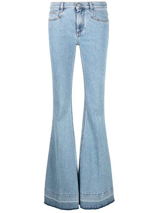 Mid-Rise Flared Jeans
