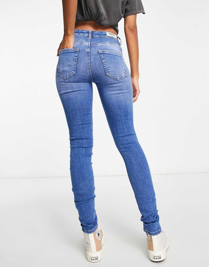 Blush Mid Rise Skinny Jean
