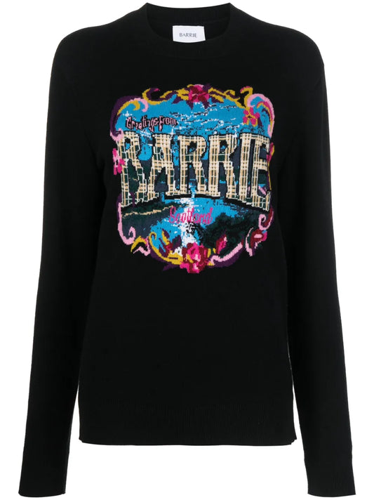 Patterned-Intarsia Sweatshirt
