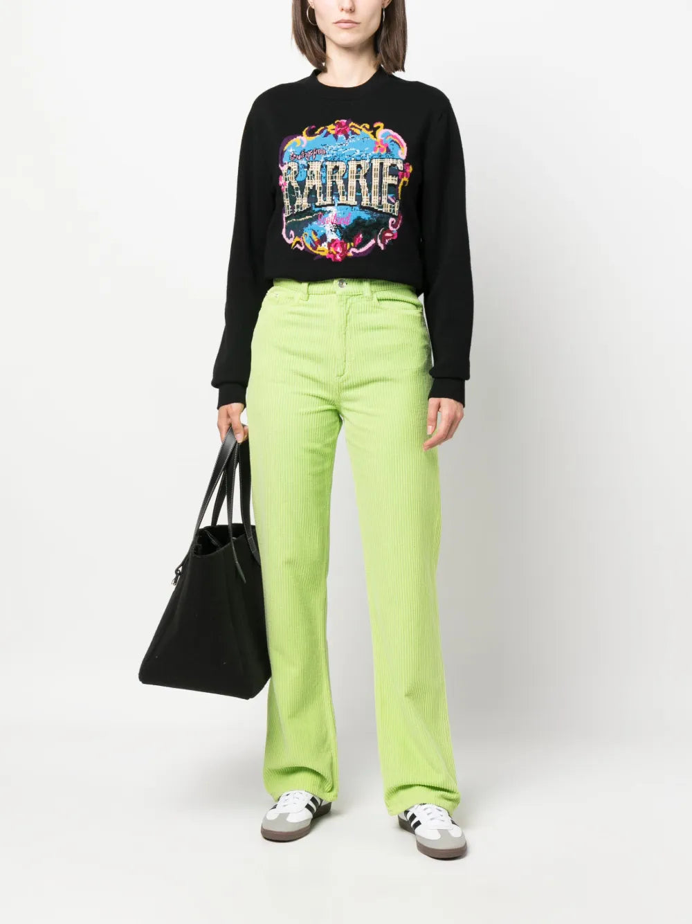 Patterned-Intarsia Sweatshirt