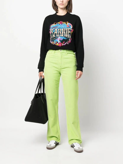 Patterned-Intarsia Sweatshirt