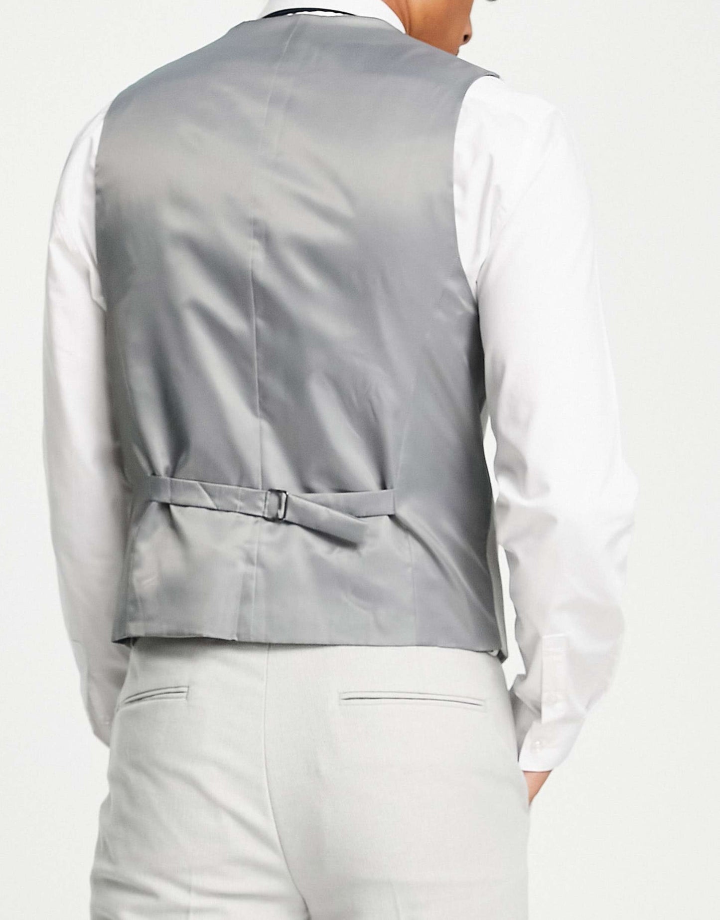 Skinny Wool Mix Suit Waistcoat