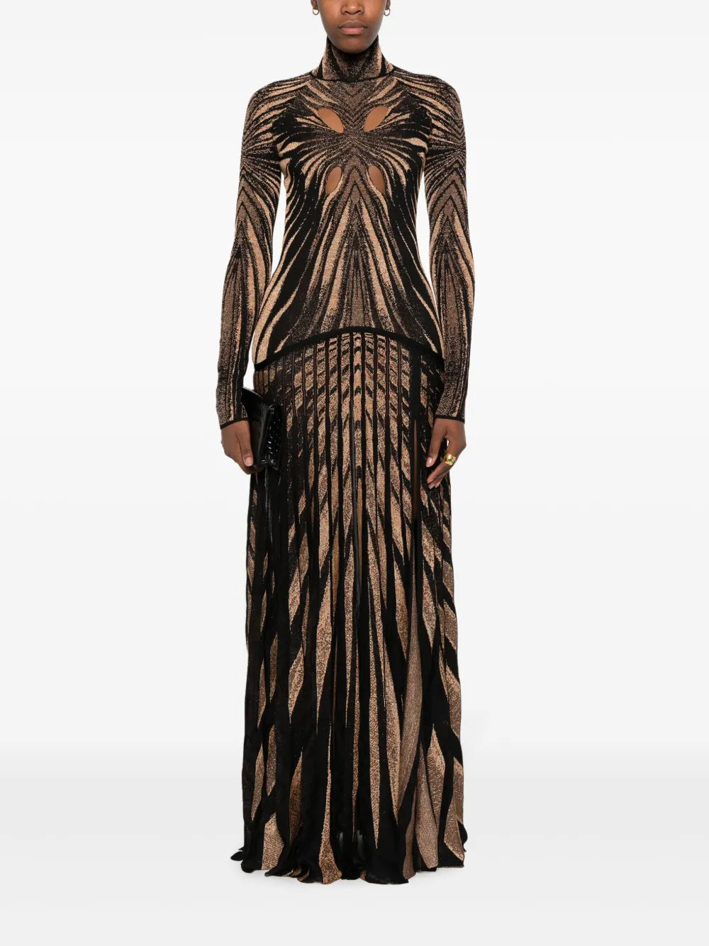 Cut-Out Detail Long Dress