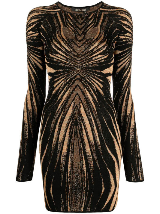 Graphic-Print Mini Dress