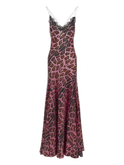 Leopard-Print Maxi Dress
