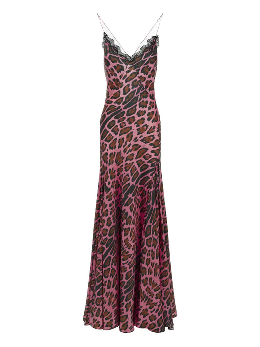 Leopard-Print Maxi Dress