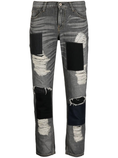 Low-Rise Cropped Jeans