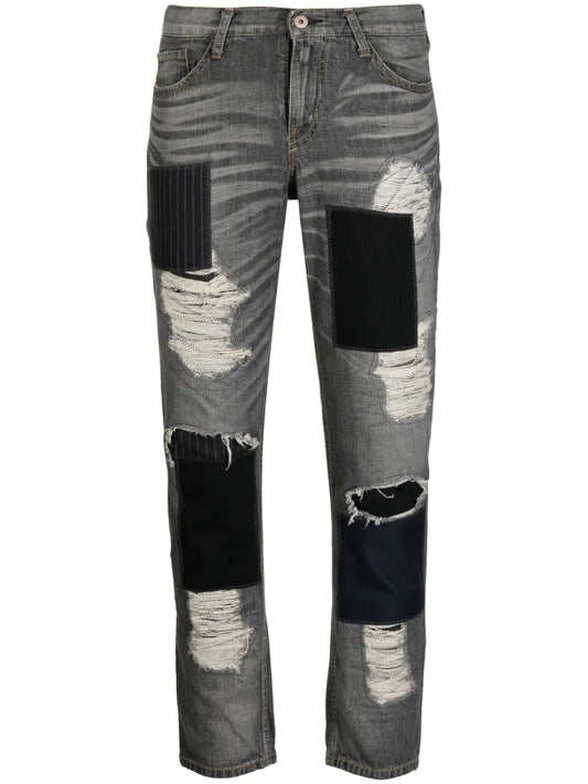 Low-Rise Cropped Jeans