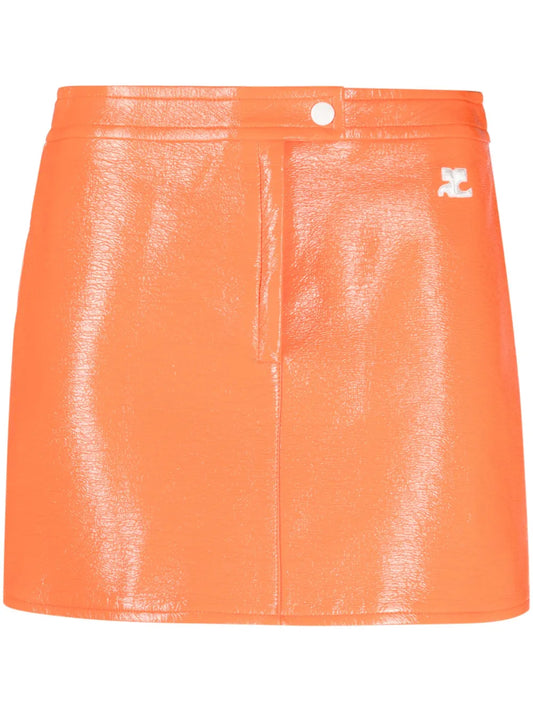 Reedition Vinyl Mini Skirt