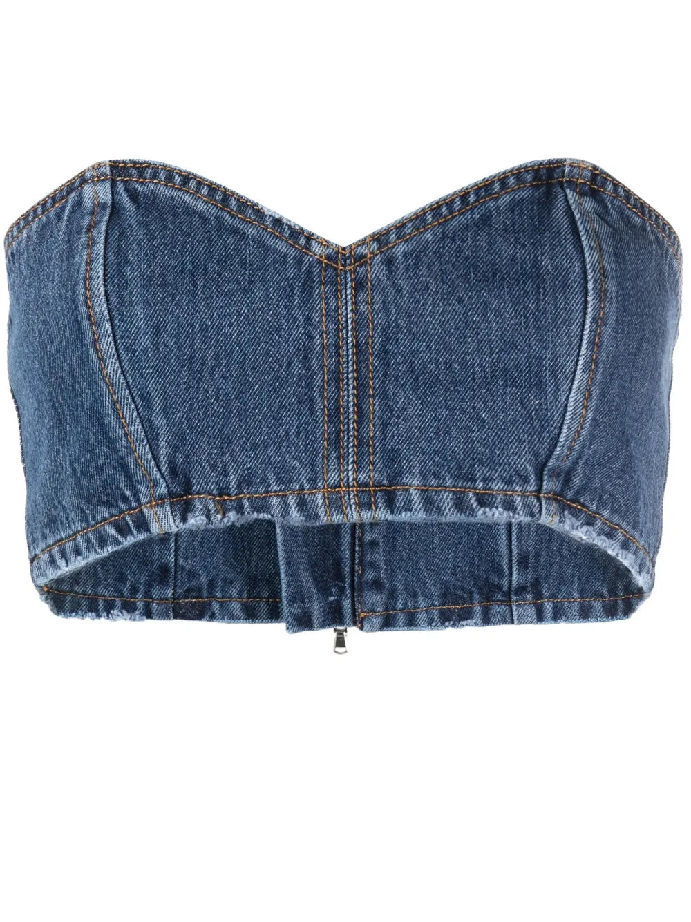 Denim Bandeau Top