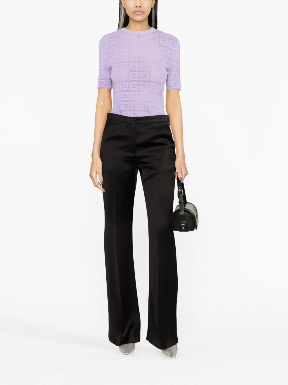 Flared Cotton Trousers