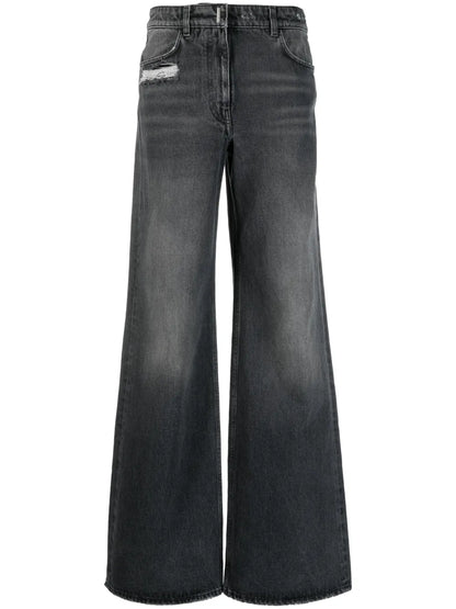 Mid-Rise Flared Jeans