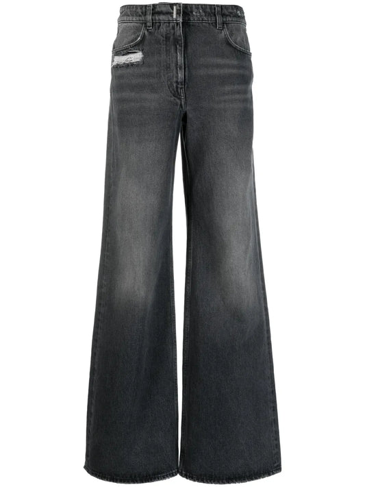 Mid-Rise Flared Jeans