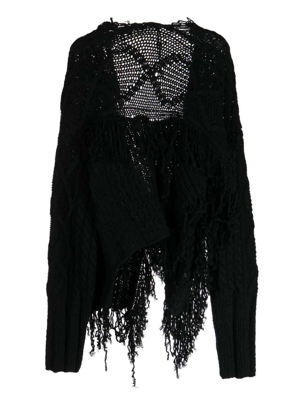 Distressed Asymmetric Cardigan