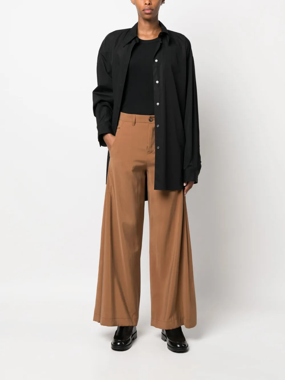 Mid-Rise Palazzo Pants