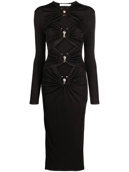 Orbit Cut-Out Midi Dress