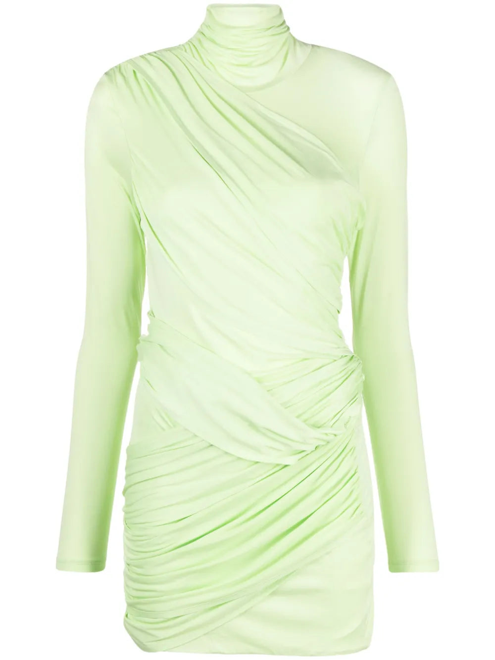 Kores Draped-Panel Mini Dress