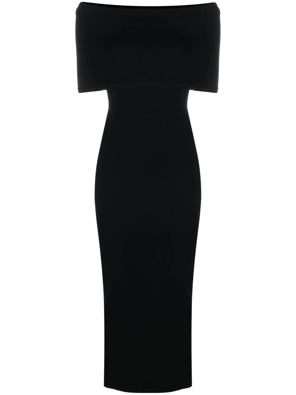 Off-Shoulder Ribbed Dress