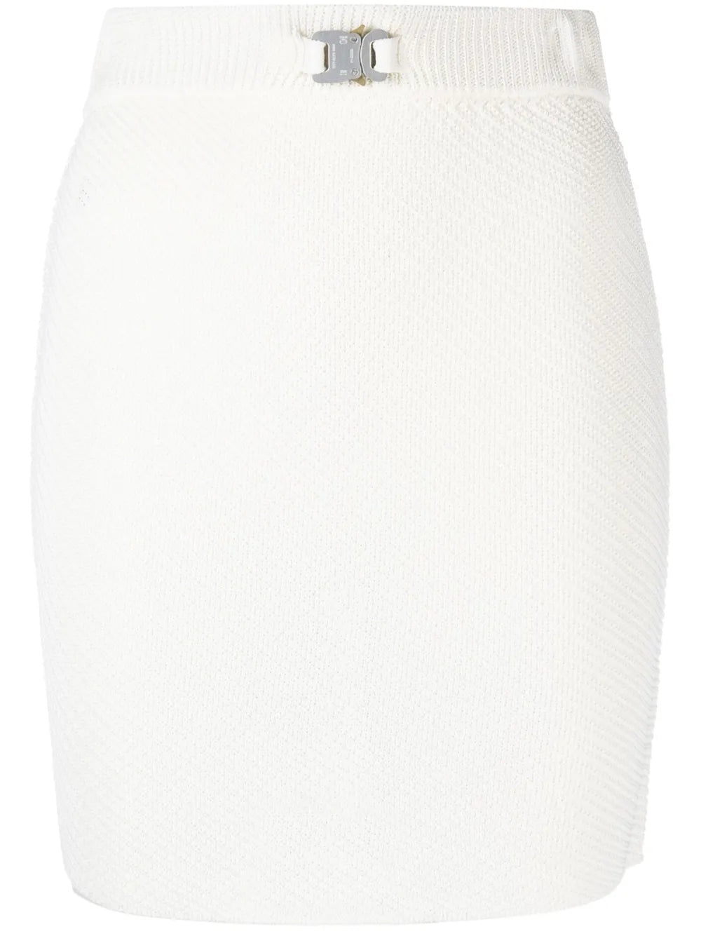 Buckle-Detail Knit Miniskirt