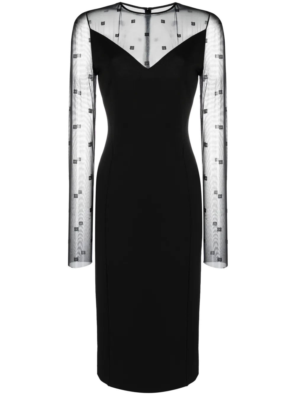 Logo-Jacquard Midi Dress