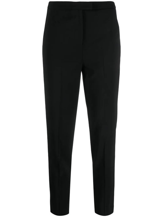 Essential High-Waisted Cigarette Trousers