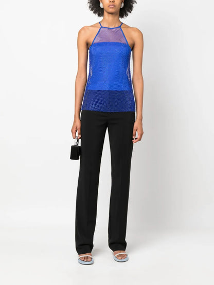 Rhinestone-Embellished Sleeveless Top
