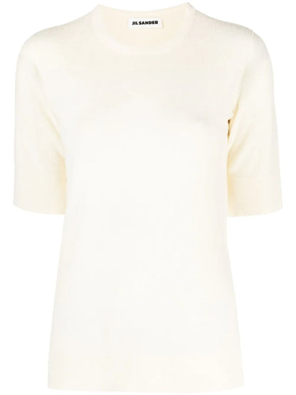 Round-Neck Knitted T-Shirt