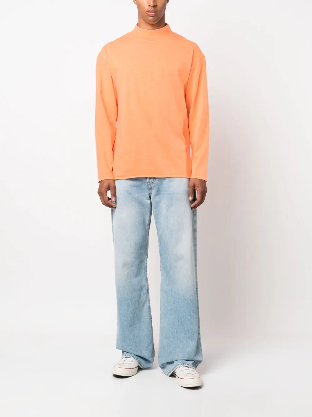 High-Neck Cotton Sweatshirt