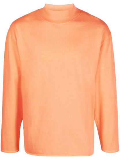 High-Neck Cotton Sweatshirt