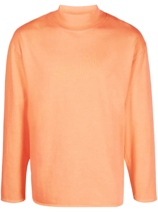 High-Neck Cotton Sweatshirt