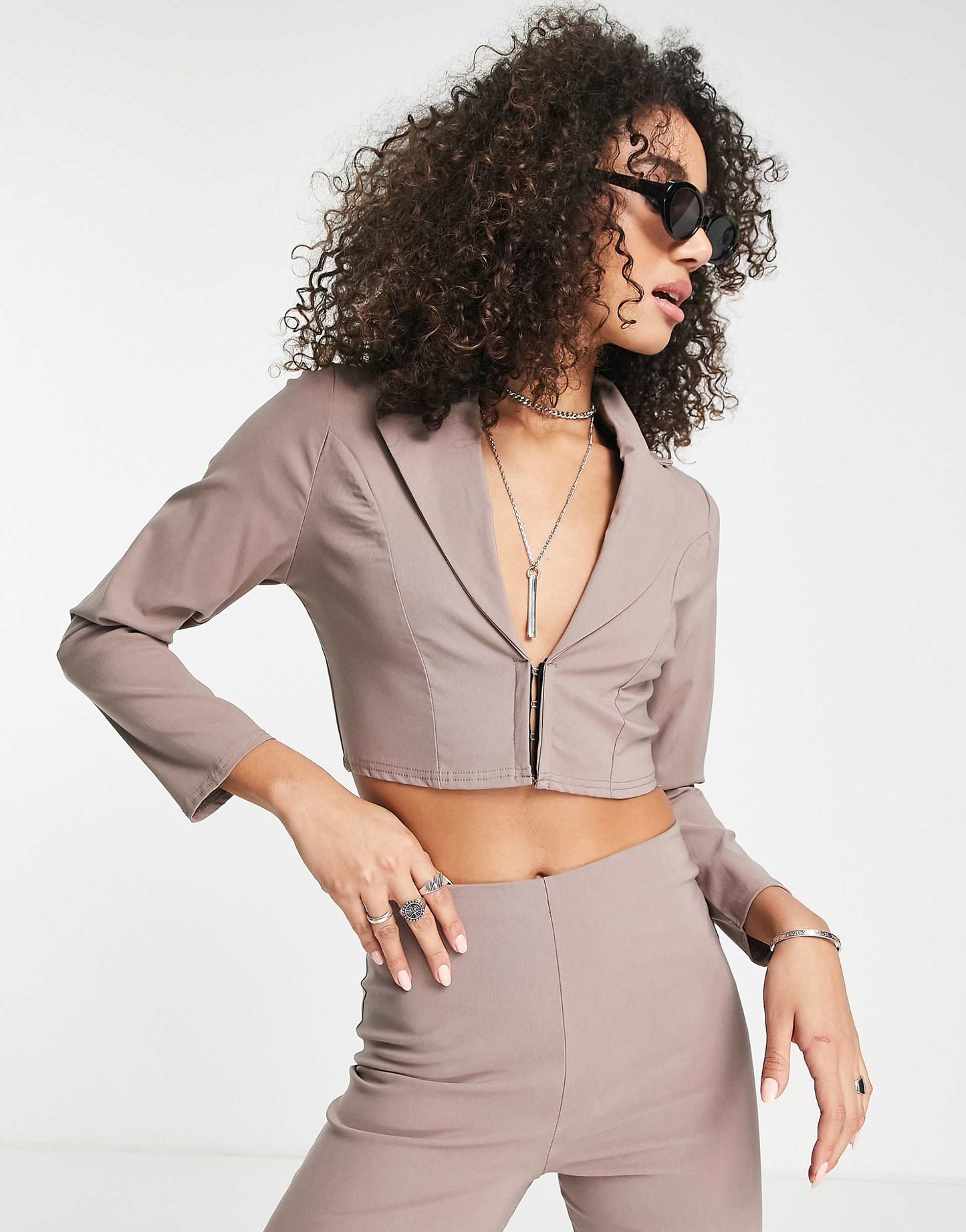 Cropped Blazer Co Ord