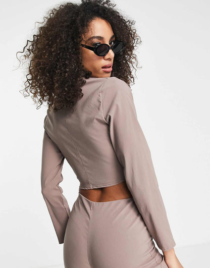 Cropped Blazer Co Ord