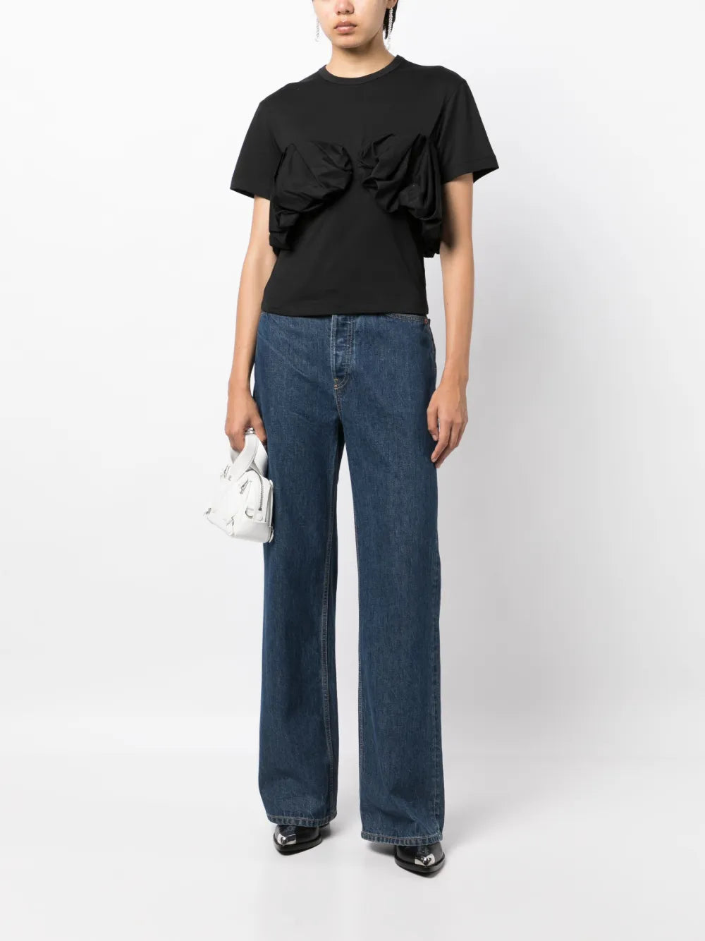 Ruffled Short-Sleeve T-Shirt