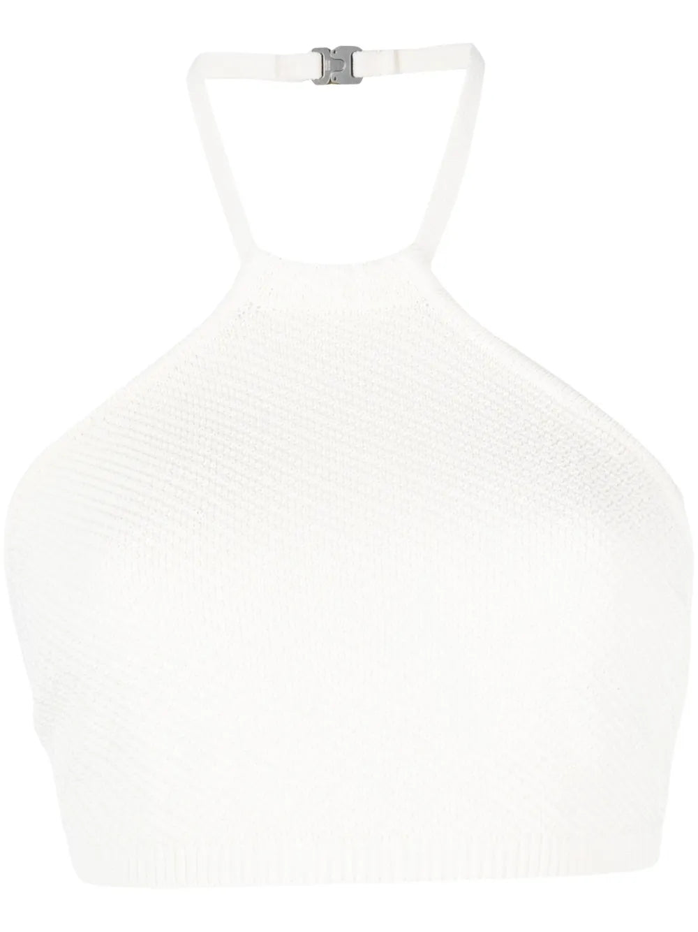 Cropped Halterneck Knit Top