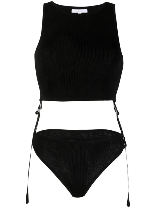 Ribbed-Knit Sleeveless Bodysuit