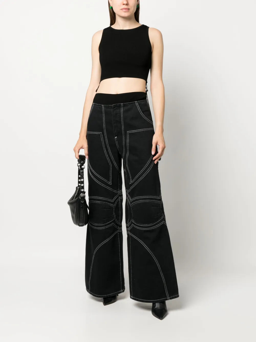 Ribbed-Knit Sleeveless Bodysuit