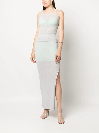 Sleeveless Mesh Tank Top