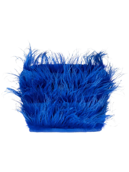 Feather-Detailing Cropped Top