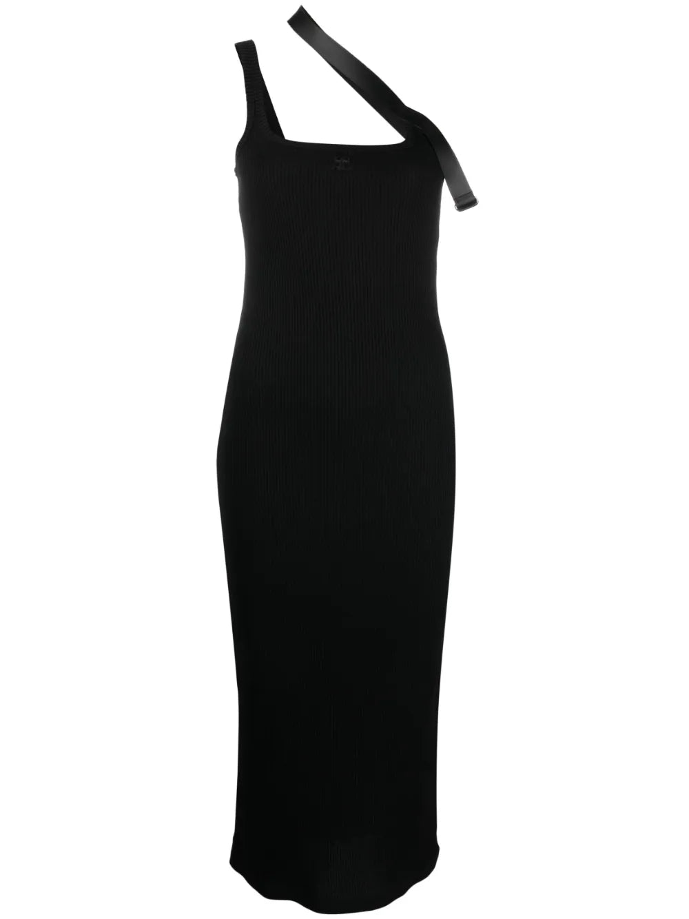Strap-Detail Midi Dress