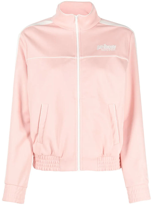 Logo-Embroidered Zip-Up Jacket