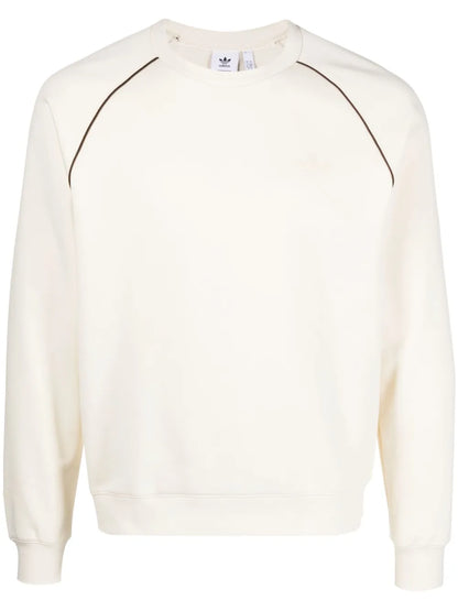 Stripe-Detail Crew-Neck Sweatshirt