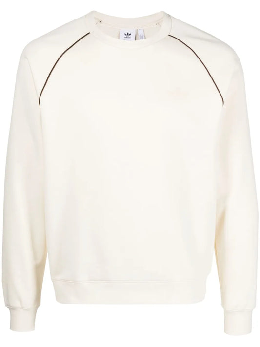 Stripe-Detail Crew-Neck Sweatshirt