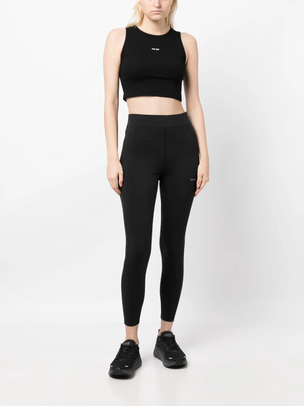 Logo-Print Cropped Tank Top