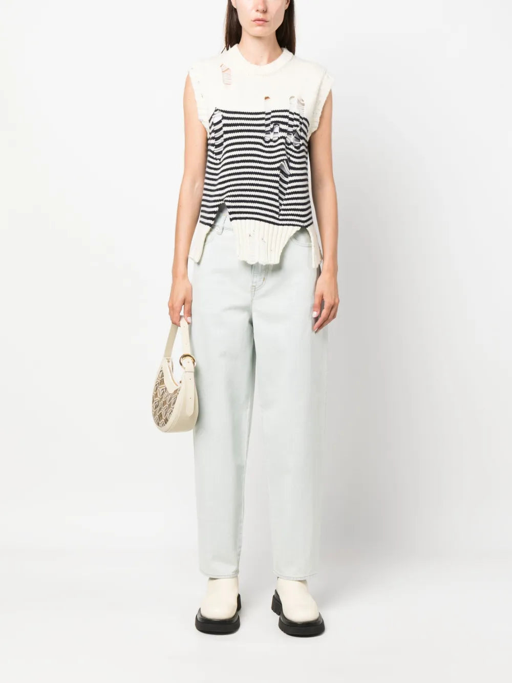 Logo-Embroidered Straight-Leg Jeans